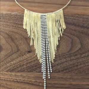 Express gold statement necklace